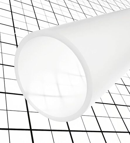 1 Piece Frosted Clear Acrylic Tube 3" OD x 2 3/4" ID x 36" (35 7/8") Inch Long - 3" Diameter Frost in Kuwait