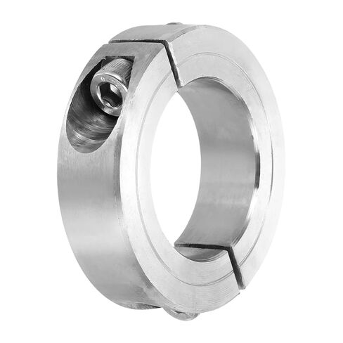 MECCANIXITY Shaft Collar 45mm Bore Double Split 304 Stainless Steel Clamping Shaft Collars for Industrial Automation Conveyor Belt Systems in Kuwait