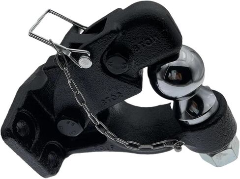 Pintle هوك كومبو مع 50 مللي متر الكرة وصلة مقطورة سحب الثقيلة 8 طن RV الكرة أجزاء ملحقات العربة مكونات القافلة in Kuwait