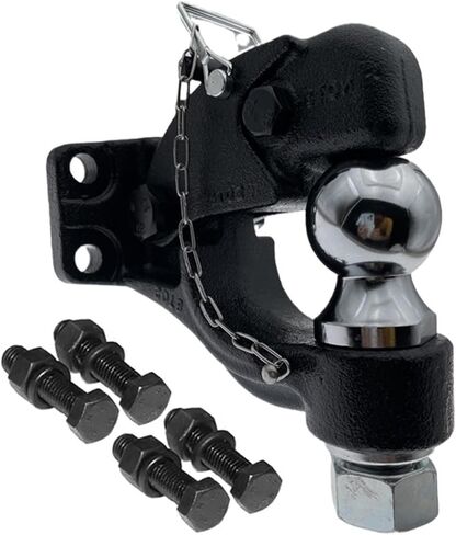 Pintle هوك كومبو مع 50 مللي متر الكرة وصلة مقطورة سحب الثقيلة 8 طن RV الكرة أجزاء ملحقات العربة مكونات القافلة in Kuwait