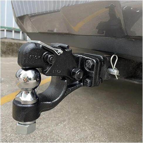 Pintle هوك كومبو مع 50 مللي متر الكرة وصلة مقطورة سحب الثقيلة 8 طن RV الكرة أجزاء ملحقات العربة مكونات القافلة in Kuwait