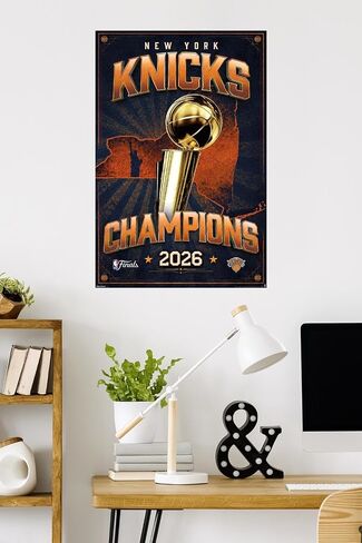 ملصق حائط بشعار فريق NBA New York Knicks - 2026 NBA Finals، مقاس 34 بوصة × 22.4 عرض، إصدار ممتاز غير مؤطر in Kuwait