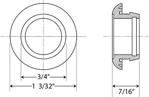 Optronics A12GBP 3/4 بوصة حلقة إغلاق مستديرة (سمك 0.070-.125) in Kuwait