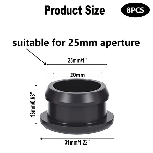 Silicone Rubber Grommet for 25mm Hole - Flexible, Durable Wire Protection, Heat & Cold Resistant (20mm Inner Dia.) in Kuwait