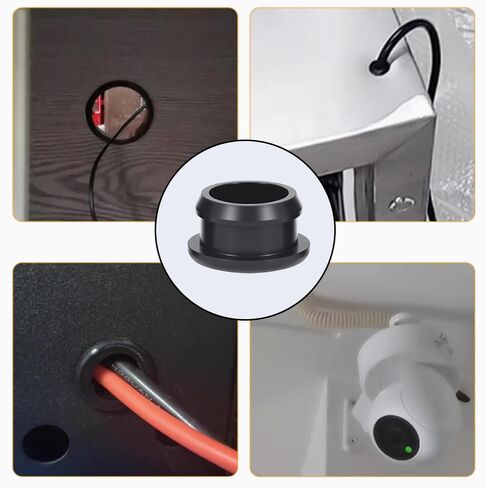 Silicone Rubber Grommet for 25mm Hole - Flexible, Durable Wire Protection, Heat & Cold Resistant (20mm Inner Dia.) in Kuwait