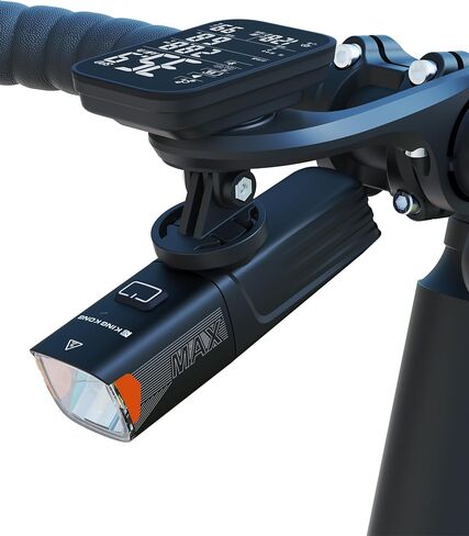 Kingkong X7MAX Bike Light, Super Bright High/Low Beam Modes, Garmin & Wahoo Compatible, Replaceable 18650 Battery, USB Rechargeable Waterproof Bicycle Headlight for Road & Mountain Night Riding in Kuwait
