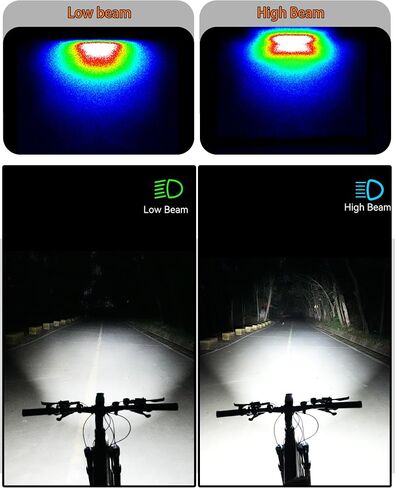 Kingkong X7MAX Bike Light, Super Bright High/Low Beam Modes, Garmin & Wahoo Compatible, Replaceable 18650 Battery, USB Rechargeable Waterproof Bicycle Headlight for Road & Mountain Night Riding in Kuwait