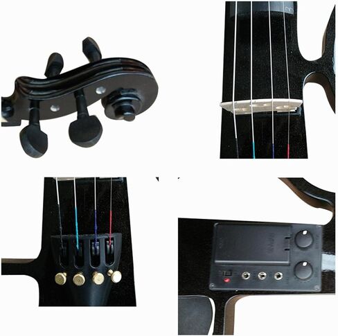 4/4 full-size silent electric violin in black in Kuwait