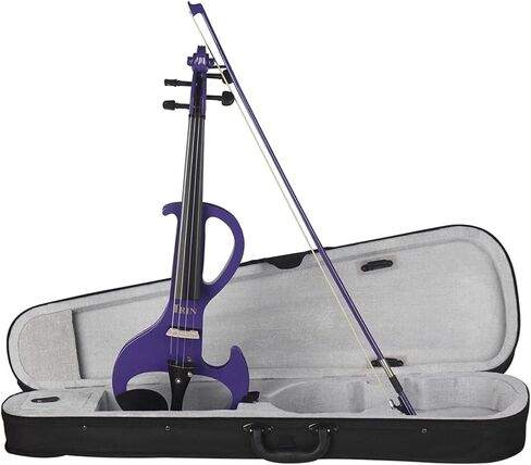 Professional 4/4 electric violin, violin string instrument, purple in Kuwait