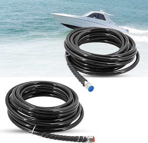 طقم خرطوم هيدروليكي بطول 24 قدمًا HO5124 متوافق مع قارب SeaStar، خرطوم توجيه خارجي HO-5124 مناسب لقارب Teleflex البحري in Kuwait