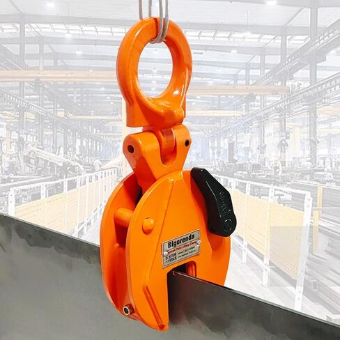 Plate Lifting Clamp 2200lb, 1Ton Load Capacity Vertical Plate Clamp, Vertical Plate Lifting Clamps Jaw Opening up to 0.6 inch,Welding Clamp for Lifting Transporting and Building in Saudi Arabia