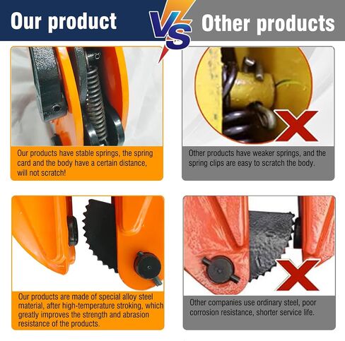 Plate Lifting Clamp 2200lb, 1Ton Load Capacity Vertical Plate Clamp, Vertical Plate Lifting Clamps Jaw Opening up to 0.6 inch,Welding Clamp for Lifting Transporting and Building in Saudi Arabia