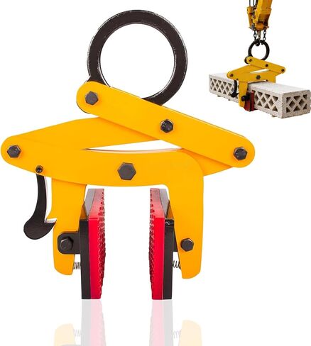 705 lbs Large Slab Stone Lfting Clamp, 0-2.6" A Shaped Heavy Duty Stone Lifter Equipment, Scissor Lifter Clamp, Stone Carry Clamps Slab Lifter for Concrete, Steel, Rocks, Curbstones and Glass in Kuwait