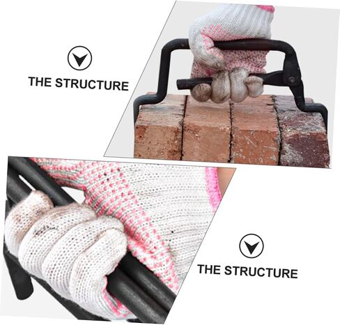 Adjustable Brick Clamp 10.82X6.69X0.78In Multi-Functional Brick Pliers with Forged Spring Steel for Secure Moving and Lifting in Construction in Kuwait