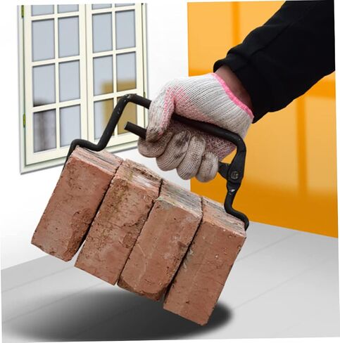 Adjustable Brick Clamp 10.82X6.69X0.78In Multi-Functional Brick Pliers with Forged Spring Steel for Secure Moving and Lifting in Construction in Kuwait