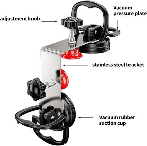 90 Degree Stone Seam Setter, Right Angle Alignment Tool with Rubber Suction Cups, Stainless Steel Frame for Countertop Installation in Kuwait
