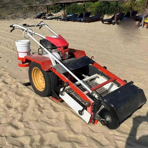 Manual Beach Sand Cleaner, Hand Push Sand Screening Tool for Resorts, Hotels and Coastal Environment Maintenance in Saudi Arabia