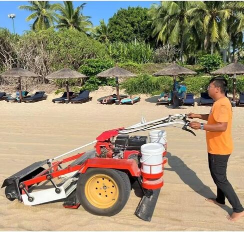 Manual Beach Sand Cleaner, Hand Push Sand Screening Tool for Resorts, Hotels and Coastal Environment Maintenance in Saudi Arabia