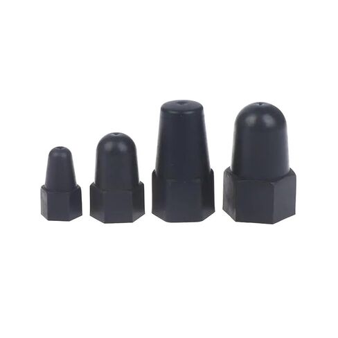 Lengthen Nut Cap Hexagonal M6 M8 M10 M12PE Plastic Protection Caps Hex Screw Protective Sleeve(A3 10PCS) in Kuwait