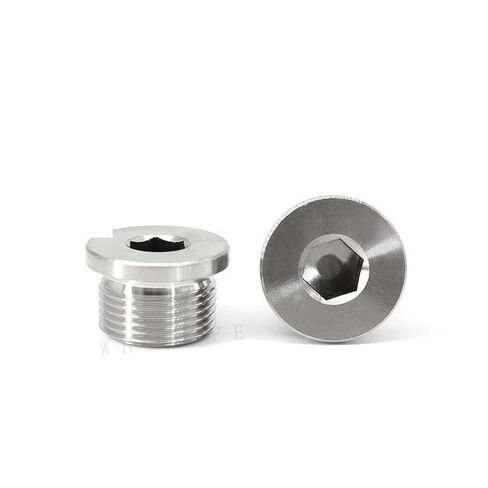 M8 M10 M12 M14 M16 M18 M20 M22 M27 M33 304 Stainless Steel Ed Nut Hex Socket Flange Plug Seal Pipe Oil Black Washer(4PCS M18x1.5) in Saudi Arabia