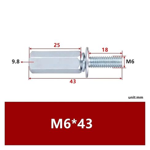 M6 Carbon Steel Elevator Car Wall Screws Nuts Elevator Components Car Wall Connecting Bolts(Screw(20pcs)) in Kuwait