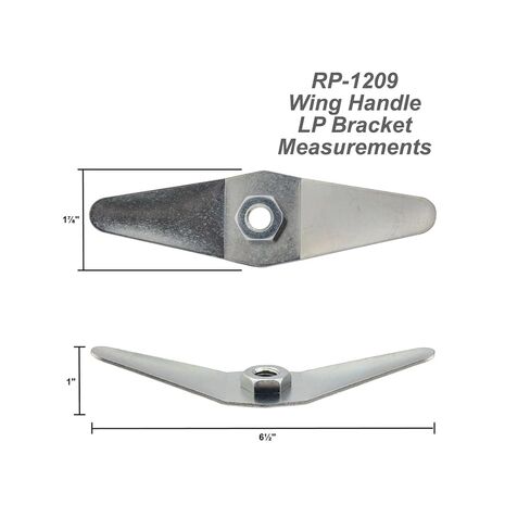 RP-1209 RV Propane Tank Retainer Wing Nut 1/2" Hold Down Plate LP Gas in Kuwait
