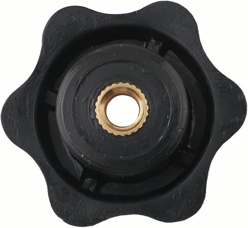 M6 Clamping Nuts for Machinery Plastic Star Knob Grip Screw Threaded Fastener Manual Adjustment Handle Industrial Equipment Black in Kuwait