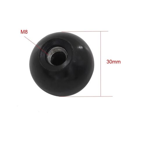 10pcs M8 X 30mm Ball Knob Iron Insert 8mm Thread Diameter Bakelite Black Lever for Machine Tools Replacement in Kuwait