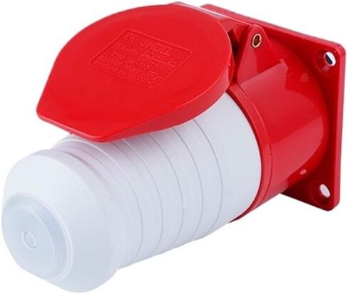 Industrial Plug and Socket Connector Aviation Three-core Four-core Five-Hole 16A/32A Waterproof Non-Explosion-Proof Docking Set(5 Core 32a Surface Mounted Set) in Kuwait