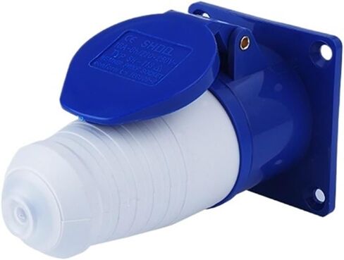 Industrial Plug and Socket Connector Aviation Three-core Four-core Five-Hole 16A/32A Waterproof Non-Explosion-Proof Docking Set(5 Core 32a Surface Mounted Set) in Kuwait