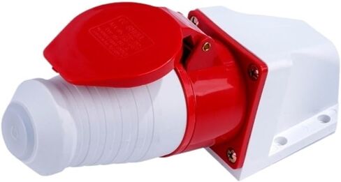 Industrial Plug and Socket Connector Aviation Three-core Four-core Five-Hole 16A/32A Waterproof Non-Explosion-Proof Docking Set(5 Core 32a Surface Mounted Set) in Kuwait