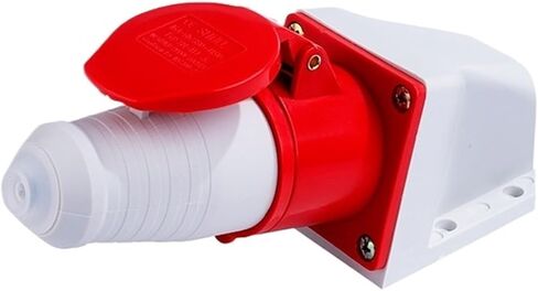 Industrial Plug and Socket Connector Aviation Three-core Four-core Five-Hole 16A/32A Waterproof Non-Explosion-Proof Docking Set(5 Core 32a Surface Mounted Set) in Kuwait