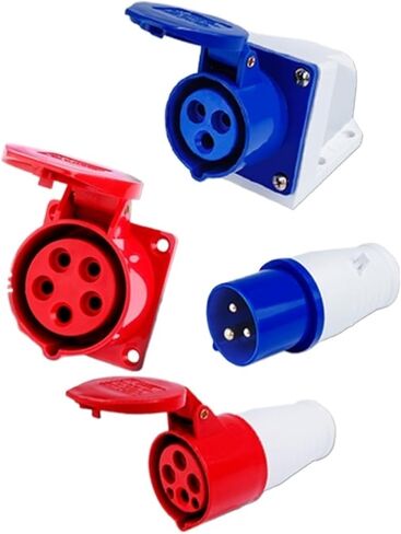 Industrial Plug Socket Connector Coupler 3 core 4 5 16A/32A Waterproof Aviation Male and Female Docking(5 Core 16a Concealed Socket) in Kuwait