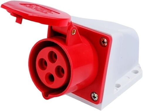 Industrial Plug Socket Connector Coupler 3 core 4 5 16A/32A Waterproof Aviation Male and Female Docking(5 Core 16a Concealed Socket) in Kuwait