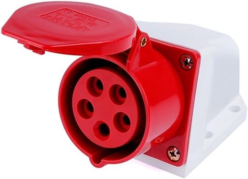 Industrial Plug Socket Connector Coupler 3 core 4 5 16A/32A Waterproof Aviation Male and Female Docking(5 Core 16a Concealed Socket) in Kuwait