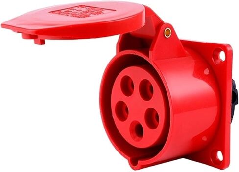 Industrial Plug Socket Connector Coupler 3 core 4 5 16A/32A Waterproof Aviation Male and Female Docking(5 Core 16a Concealed Socket) in Kuwait