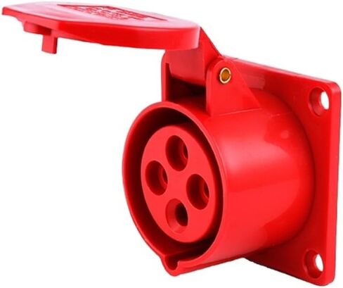 Industrial Plug Socket Connector Coupler 3 core 4 5 16A/32A Waterproof Aviation Male and Female Docking(5 Core 16a Concealed Socket) in Kuwait
