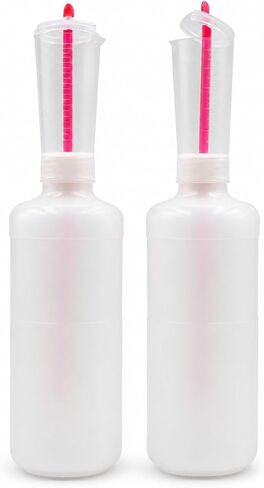 Pack 1.7oz/16.9oz FRP Resin Hardener Measuring Bottle, MEKP Dispenser | 16.9oz Squeeze Bottle with 1.7oz Graduated Scale, Accurate Liquid Dispenser for Fiberglass & Composite Work in Saudi Arabia