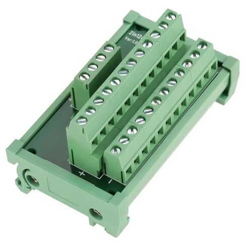 كتلة طرفية لـ PLC 12 موضع DIN وحدة واجهة تركيب السكك الحديدية 2 في 12 كتلة طرفية لولبية لـ PLC (5 قطعة) in Kuwait