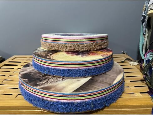 Ocean Drum 15 inch with Case for Meditation and Wave Sound Effects - Multicolor in Saudi Arabia