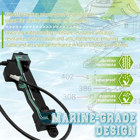 2884023 Steering Sensor Board Fit for 2017 + Minn Kota Ultrex Models, Cable Steer IPilot Replace 2294025 2294027 in Saudi Arabia