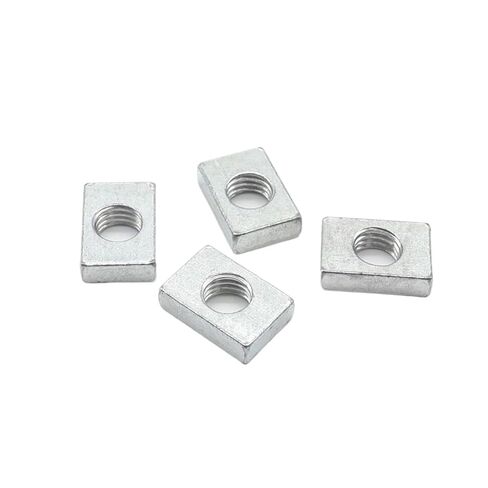 10/ 50pcs Square Nut M3 M4 M5 M6 M8 Zinc-Plated Carbon Steel Thin Rectangular Nuts Slider Block for Aluminum Profile Accessory(50pcs,M6-20x10x3mm) in Saudi Arabia