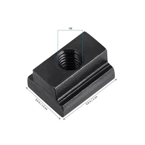 10Pcs M8 T Slot Nuts Carbon Steel Square for Aluminum Profile Frames Bed Rail Cleat T-Slot Nut T-Type in Saudi Arabia