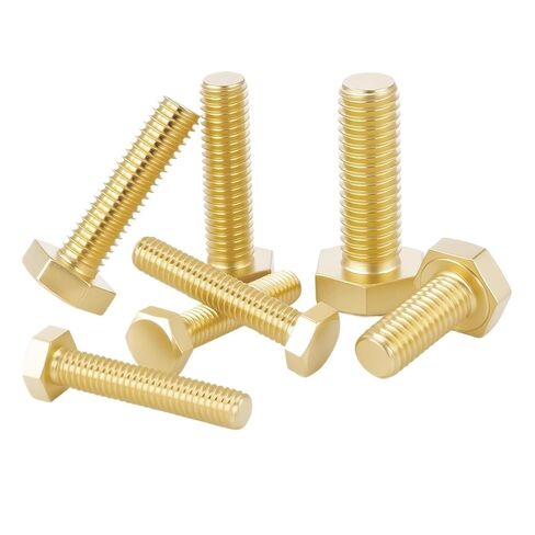 1-20 قطعة M3 M4 M5 M6 M8 M10 M12 برغي سداسي خارجي نحاسي معدني آلة مسامير سداسية متري موضوع DIY إصلاح الترباس (100 مللي متر (1 قطعة) ، M12) in Kuwait