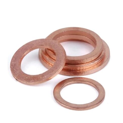10pcs M6 M8 M10 M12 M14 M16 M18 M20 Thickness 1.5mm Solid Copper Washer Shim Flat Ring Gasket Rings Seal Plain Washers(M7x12x1.5mm 10pcs) in Kuwait