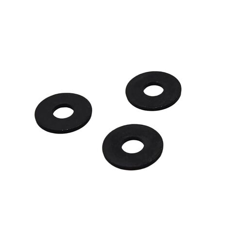 1/50Pcs M3 M4 M5 M6 M8 M10 M12 M14 Black Carbon Steel Large Size Oversize Big Wider Flat Washer Plain Gasket(50pcs M6x12x1.5) in Saudi Arabia