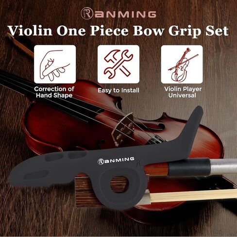 ROWELL Violin Hange with Violin Bow Holder Black in Kuwait