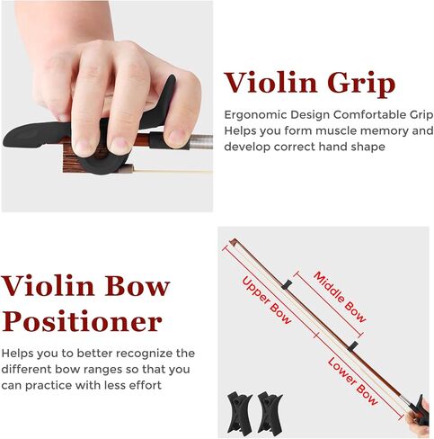 ROWELL Violin Hange with Violin Bow Holder Black in Kuwait