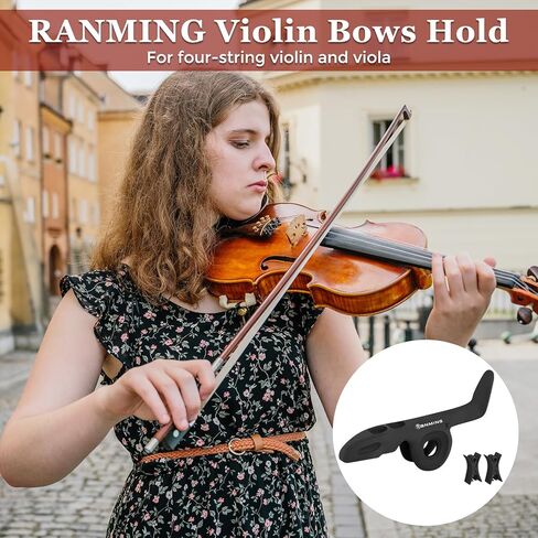 ROWELL Violin Hange with Violin Bow Holder Black in Kuwait