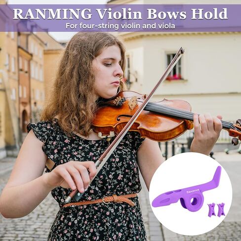 ROWELL Violin Hange with Violin Bow Holder Purple in Kuwait